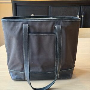 Coach Black Leather Patch